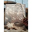 Decobordje - gingerbread- hout aan touw - 15 x 1 x 21 cm