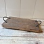 ### Railway wood dienblad - ca. 35 x 19 x 10 cm