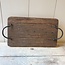 ### Railway wood dienblad - ca. 35 x 19 x 10 cm