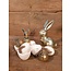 Egg holder rabbit gold - l11xw11xh12cm - eierhouder - excl. deco