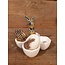 Egg holder rabbit gold - l11xw11xh12cm - eierhouder - excl. deco