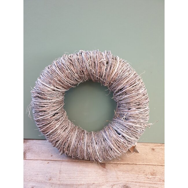 Twig wreath 45 x 10 cm white-wash - krans