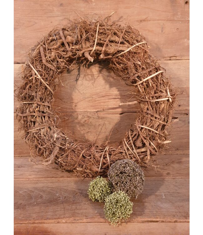 Root wreath 59x16cm Natural