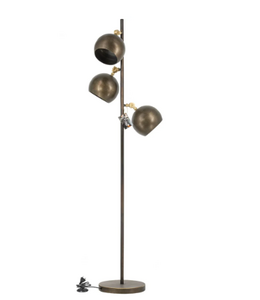 Staande lamp met drie kappen - 35x35x161cm - wordt niet verzonden/afhalen in Hellum
