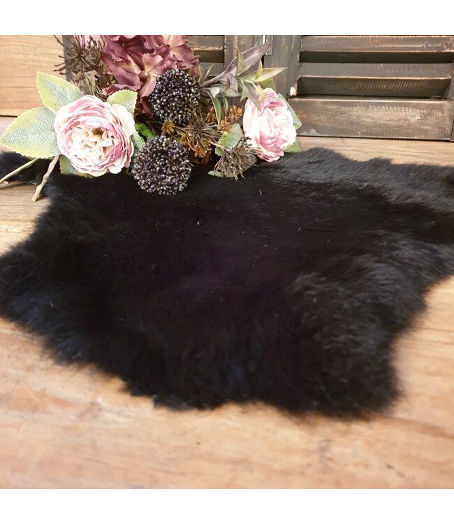 Countryfield ### Konijnenvacht zwart-L47B36H0,5CM