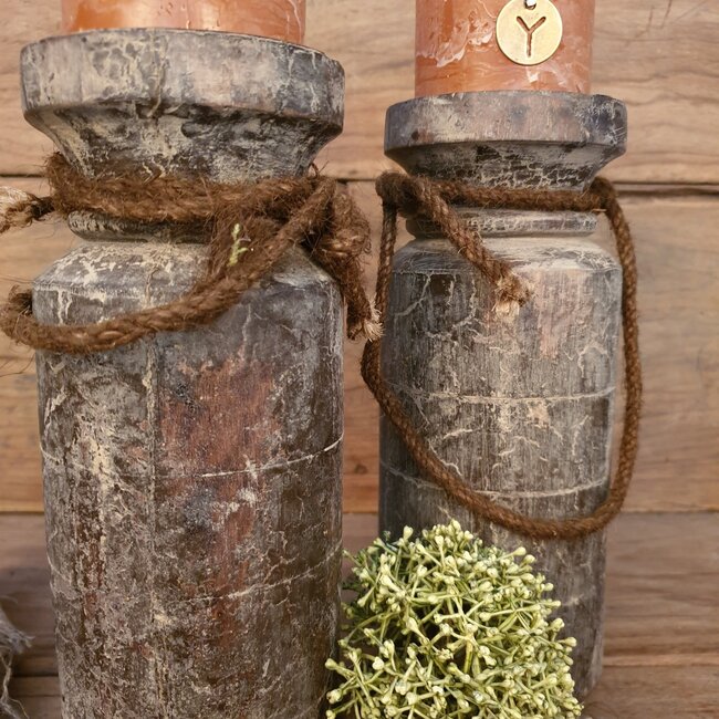 Q584 - Kandelaar waterkruik M - ca. 12 x 12 x 23 cm - per stuk - excl. kaars