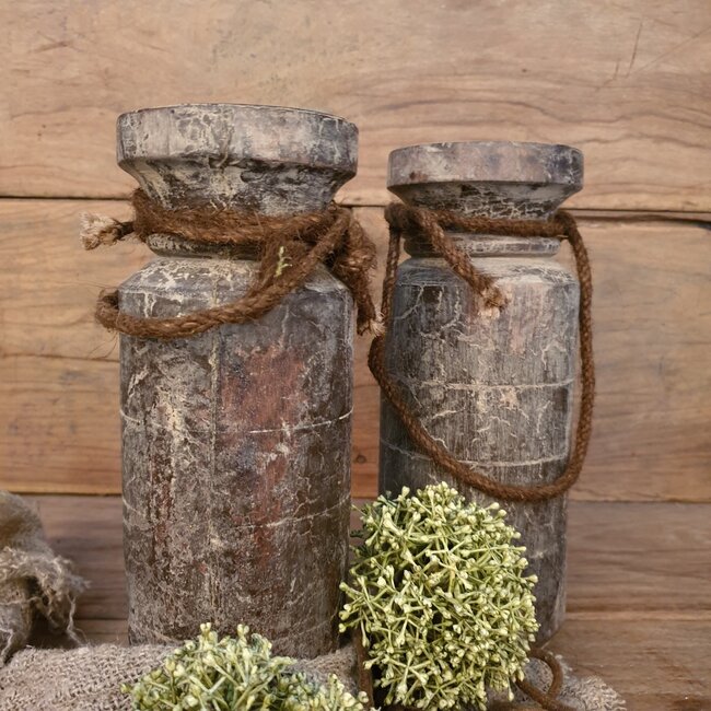 Q584 - Kandelaar waterkruik M - ca. 12 x 12 x 23 cm - per stuk - excl. kaars