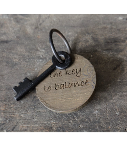 Sleutel met tekst C | Balance -(HxBxD) 5x5x1 cm