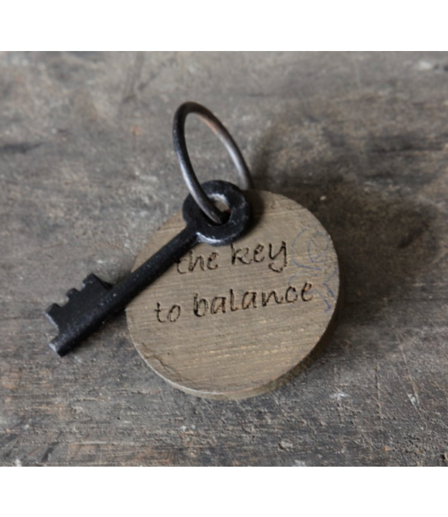 Sleutel met tekst C | Balance -(HxBxD) 5x5x1 cm