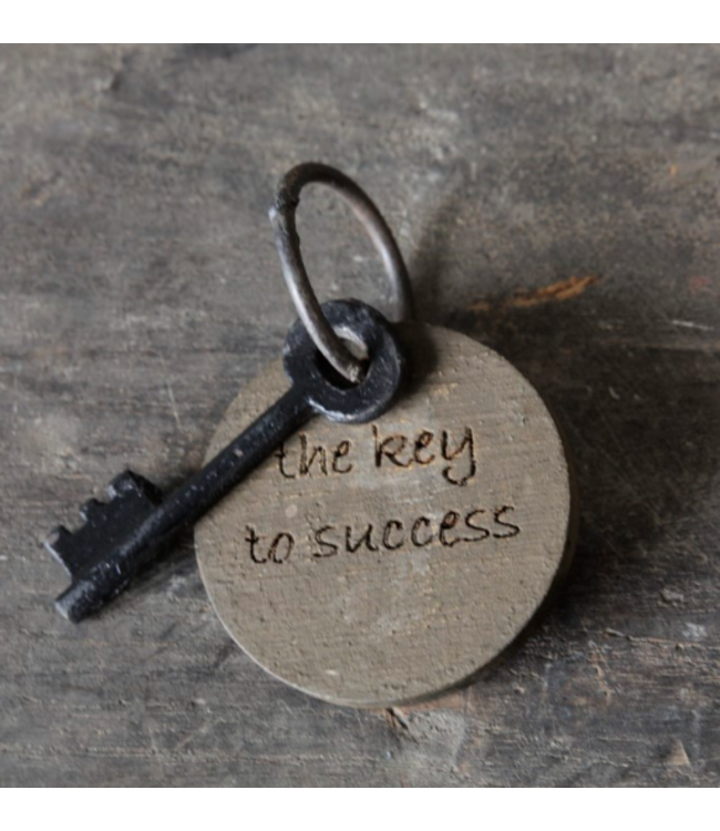 Sleutel met tekst B | Success - (HxBxD) 5x5x1 cm