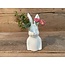 Vase Bunny Fine Earthenware White 9x9x21.5cm