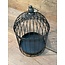 Birdcage black for plants metal H34 Ø22