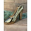 ## wordt niet verzonden - Planter Shoe Fine Earthenware Gold 21x9x17cm