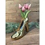 Planter Shoe Fine Earthenware Gold 21x9x17cm