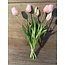 870177 tulp classic soft pink - bos licht roze tulpen - 7 stelen - ca. 45 cm