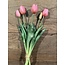 Countryfield 802431 - Bos roze tulpen - 5 stelen - ca. 40 cm