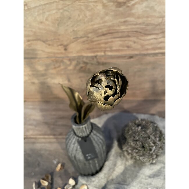 double tulip sally 43 cm gold s tulp per stuk