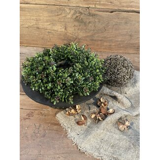 ~Krans buxus Groen - l27cm 15707