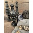 Set van 3 stoere houten ornamenten - ca. 23 cm hoog