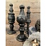 Set van 3 stoere houten ornamenten - ca. 23 cm hoog