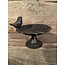 Birdfeeder cast iron 16x19x13.2cm - Dark brown - vogel voerbak - metaal