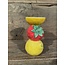 Candle Stick Fruits Fine Earthenware Multi 8.5x7.5x14.2cm - kandelaar