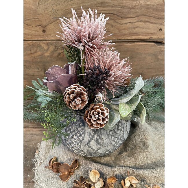 Toef mauve handmade by D - 20 x 30 cm