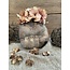 ## wordt niet verzonden - Planter Hand Concrete Gold 18.5x17x16.5cm