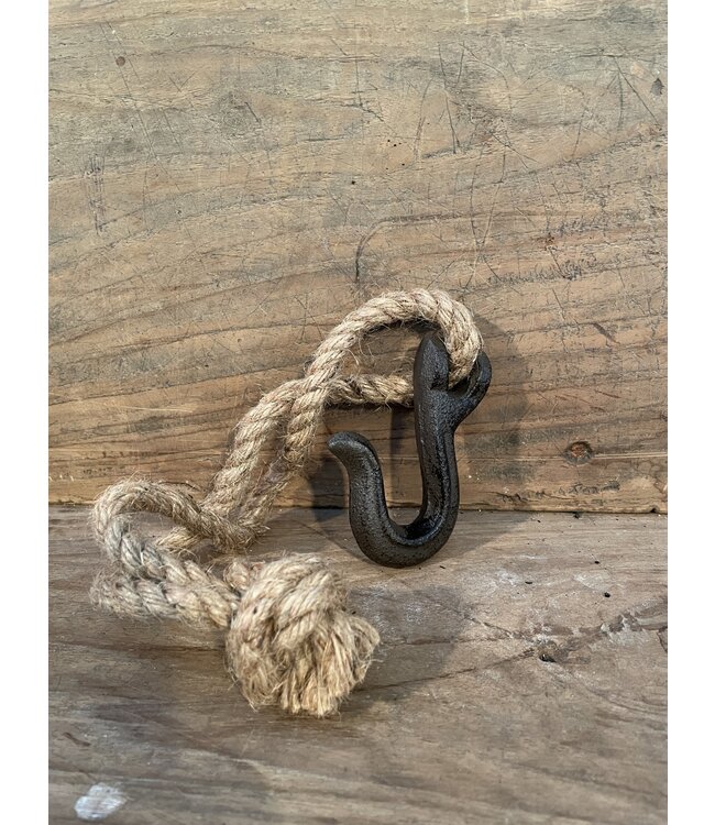 ### Hook iron 2x6x9.3cm Dark brown