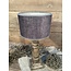 ### 1035 - KKL- lampenkap - donkergrijs linnen - 20 x 20 x 13 cm
