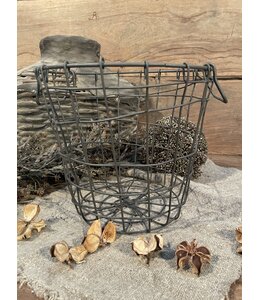 Metalen mand "Abel" M  pot 21 dia22x20cm