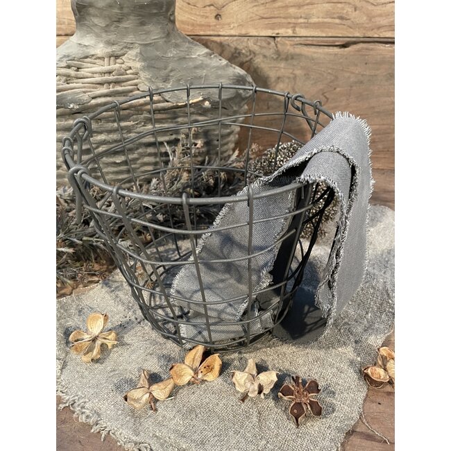 Metalen mand "Abel" M  pot 21 dia22x20cm