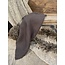 grijs - & 100 % katoen gewafeld keukendoekje met gerafelde zijkanten,  afmeting 40 x 40 cm