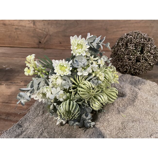 # WILD DAISIES BOUQUET H 34 CM WHITE