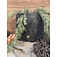 Brynxz Planter Oval Edge Huge Stone Black L 44x15x45