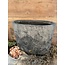 Brynxz Planter Oval Edge Huge Stone Black M 34x15x35