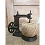 # Spool "Sewing machine" with hemp yarn ball cast iron 17x17x10cm