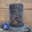 RUSTIC CANDLE BLACK D.10 H.15 - kaars