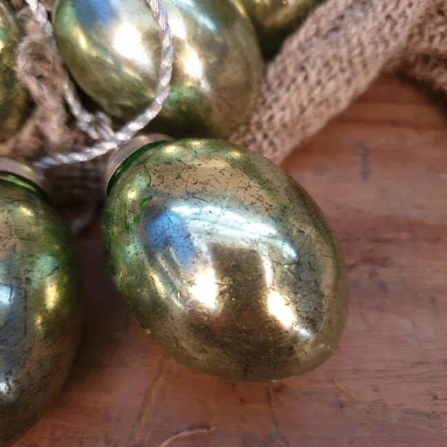 Bundel groene eieren