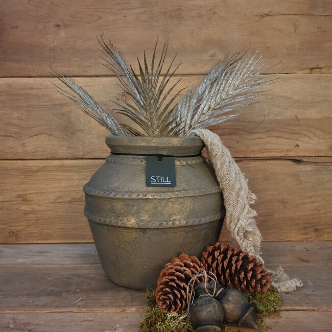 # PALM LEAF SPRAY BURGUNDY 62CM