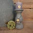 Brynxz # verzenden op eigen risico - CANDLEHOLDER BRYNXZ BASIC MAJESTIC VINTAGE M D.10 H.20 - (excl. kaars) - licht beschadigd