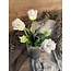 Countryfield ~Witte tulpen boeket - parkiet/kartel - 5 stelen - 40 cm