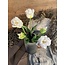 Countryfield Witte tulpen boeket - parkiet/kartel - 5 stelen - 40 cm