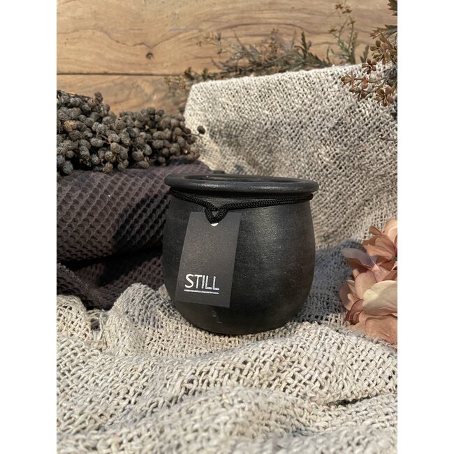 Still # 7018120 - Zwarte bloempot 11 x 10 cm - serie "BV"