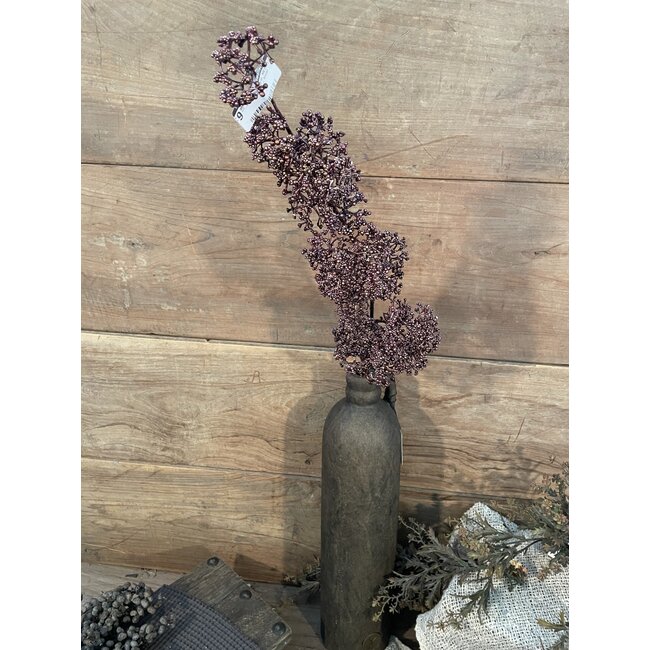 ## VIBURNUMZWEIG, METALLIC, 88 CM, MAUVE - kunst