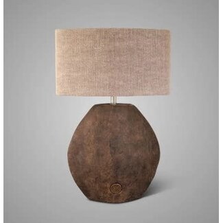 Brynxz Lampvoet Moon - aardewerk - majestic Brown - 25 x 12 x 36 cm excl. kap