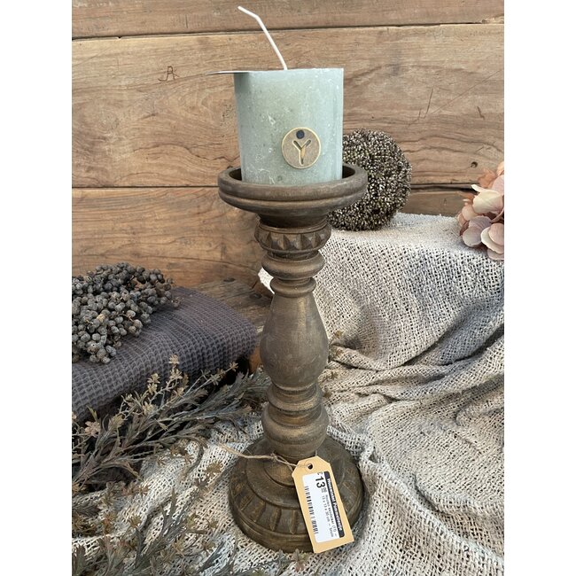 # RUSTIC CANDLE SAGE GREEN D.7 H.7