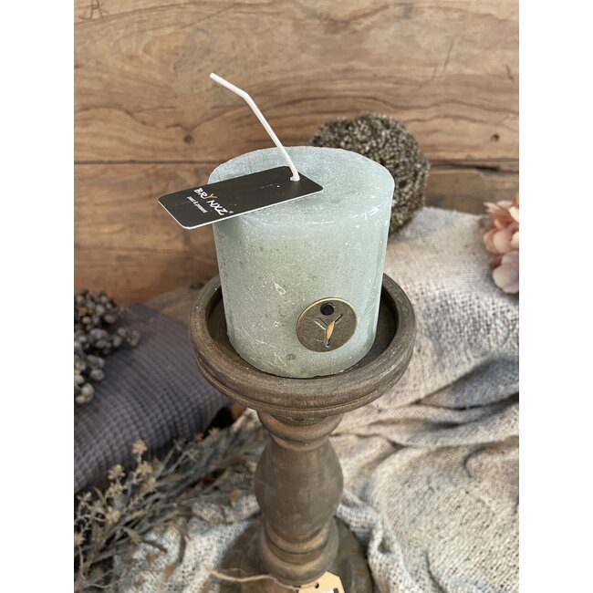 # RUSTIC CANDLE SAGE GREEN D.7 H.7