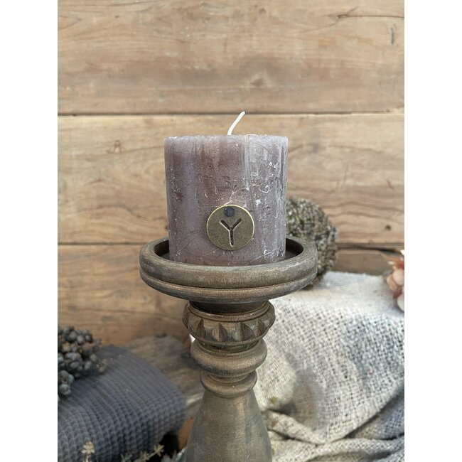Rustic Candle Brown D.7 H.7