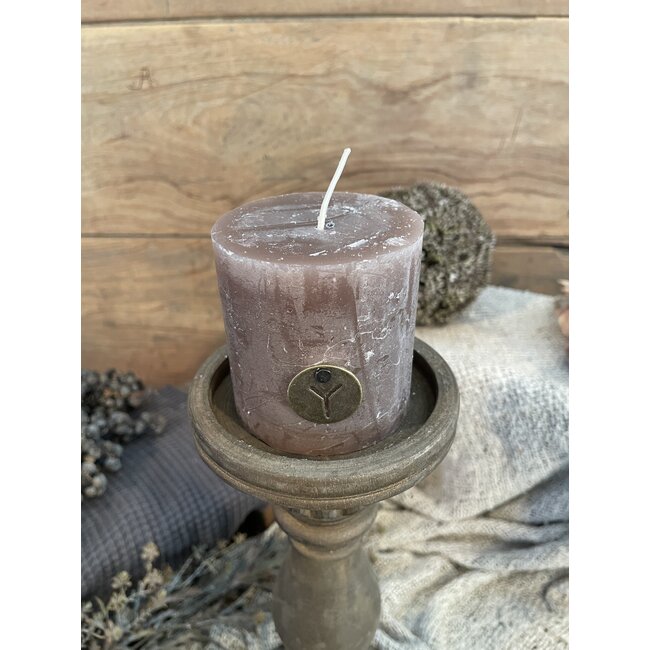 Rustic Candle Brown D.7 H.7